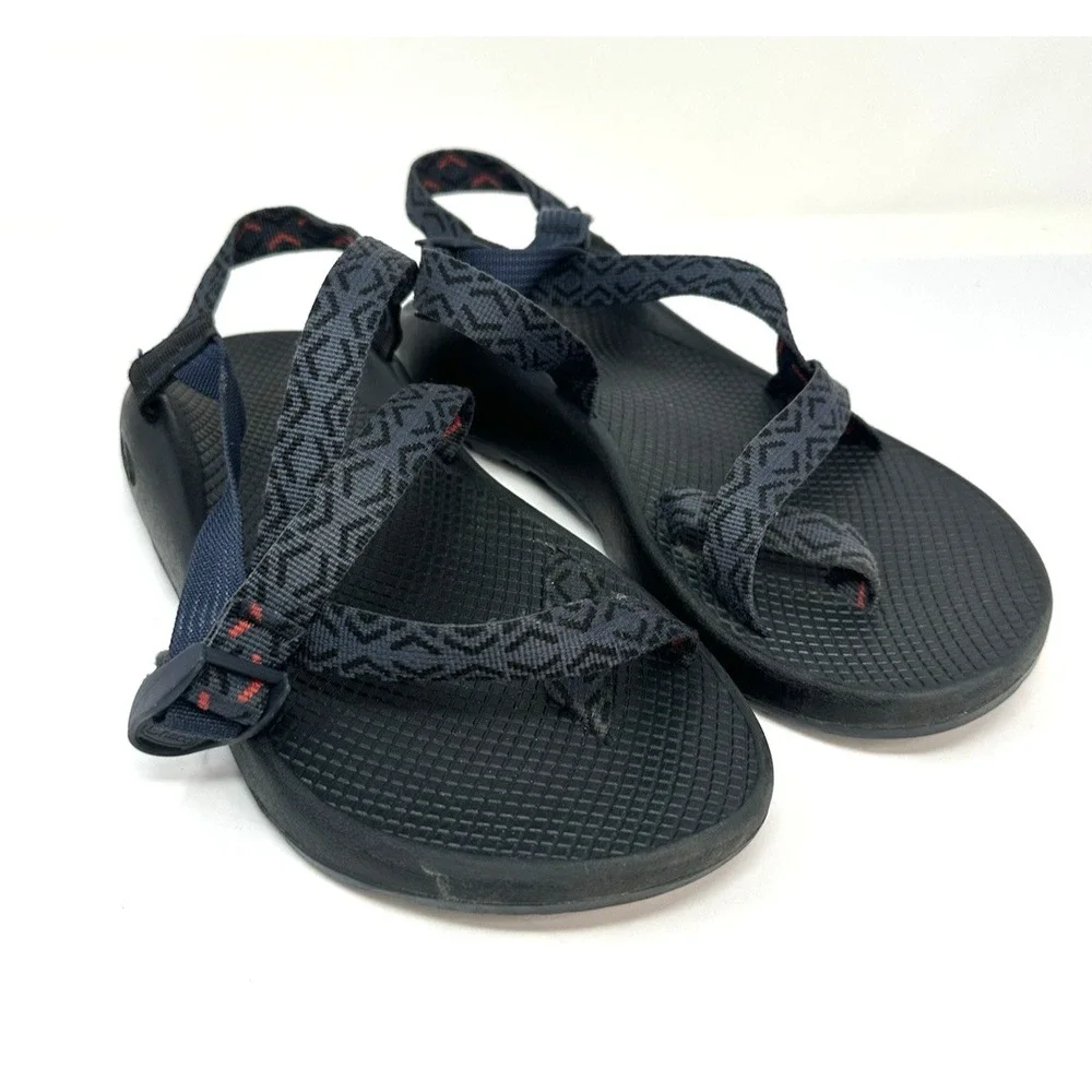 Chaco Z2 Classic Mens Size 10 Sandals Stepped Navy Blue Black Red Hiking Water
